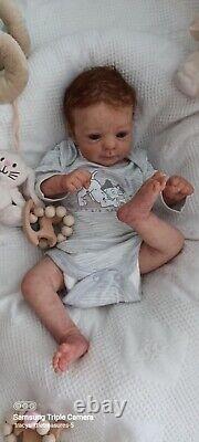 Tracyslittletreasures-5 REBORN BABY DOLL GIRL FELICIA GUDRUN LEGLER 18/19 T/P