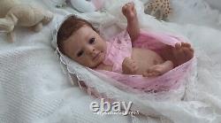 Tracyslittletreasures-5 REBORN BABY DOLL GIRL FELICIA GUDRUN LEGLER 18 to 19 In