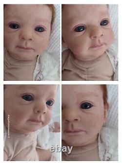 Tracyslittletreasures-5 REBORN BABY DOLL GIRL FELICIA GUDRUN LEGLER 18 to 19 In