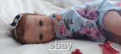 Tracyslittletreasures-5 REBORN BABY DOLL GIRL FELICIA GUDRUN LEGLER 18 to 19 In