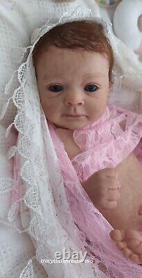 Tracyslittletreasures-5 REBORN BABY DOLL GIRL FELICIA GUDRUN LEGLER 18 to 19 In