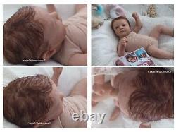 Tracyslittletreasures-5 REBORN BABY DOLL GIRL FELICIA GUDRUN LEGLER 18 to 19 In