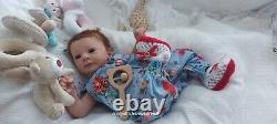 Tracyslittletreasures-5 REBORN BABY DOLL GIRL FELICIA GUDRUN LEGLER 18 to 19 In