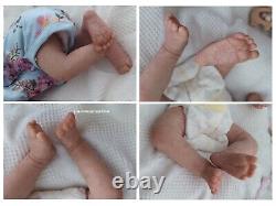 Tracyslittletreasures-5 REBORN BABY DOLL GIRL FELICIA GUDRUN LEGLER 18 to 19 In