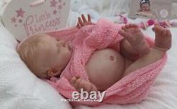 Tracyslittletreasures-5 REBORN BABY DOLL GIRL Luisa Olga Auer 21 tummy plate