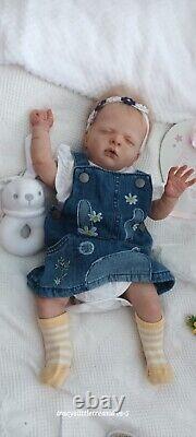 Tracyslittletreasures-5 REBORN BABY DOLL GIRL Luisa Olga Auer 21 tummy plate