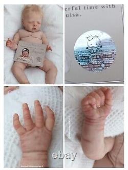 Tracyslittletreasures-5 REBORN BABY DOLL GIRL Luisa Olga Auer 21 tummy plate