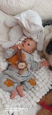 Tracyslittletreasures-5 REBORN BABY DOLL OSKAR OLGA AUER 20 / 21 Belly Plate