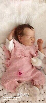 Tracyslittletreasures-5 REBORN BABY DOLL QUINLYN BONNIE BROWN & ADRIE STOETE