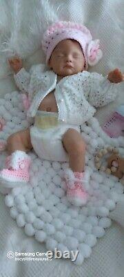 Tracyslittletreasures REBORN BABY DOLL RUBY MAYRA GARZA 19 GIRL TUMMY PLATE