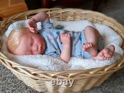 WILLIAMS NURSERY REBORN BABY BOY DOLL Realborn Christopher Asleep Rooted Hair