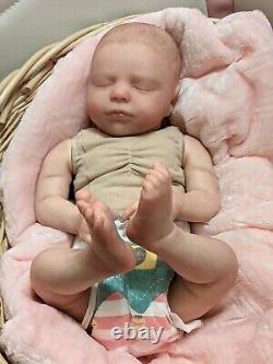 WILLIAMS NURSERY REBORN Newborn BABY GIRL BOY DOLL Realborn Macey Asleep Holiday