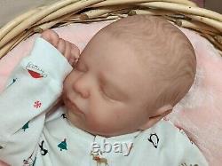 WILLIAMS NURSERY REBORN Newborn BABY GIRL BOY DOLL Realborn Macey Asleep Holiday