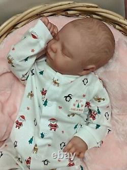 WILLIAMS NURSERY REBORN Newborn BABY GIRL BOY DOLL Realborn Macey Asleep Holiday