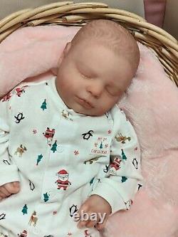 WILLIAMS NURSERY REBORN Newborn BABY GIRL BOY DOLL Realborn Macey Asleep Holiday