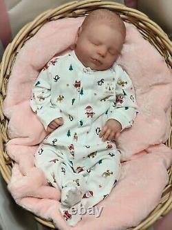 WILLIAMS NURSERY REBORN Newborn BABY GIRL BOY DOLL Realborn Macey Asleep Holiday