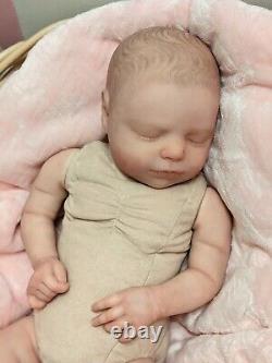 WILLIAMS NURSERY REBORN Newborn BABY GIRL BOY DOLL Realborn Macey Asleep Holiday