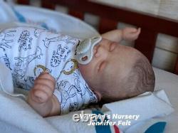 WILLIAMS NURSERY Reborn Baby BOY Doll 17 Anna by Pat Moulton Preemie Newborn BB