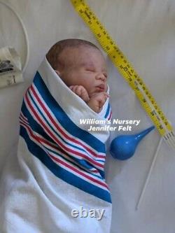 WILLIAMS NURSERY Reborn Baby BOY Doll 17 Anna by Pat Moulton Preemie Newborn BB