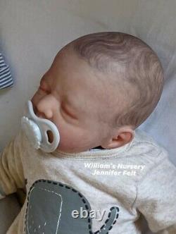 WILLIAMS NURSERY Reborn Baby BOY Doll 17 Anna by Pat Moulton Preemie Newborn BB