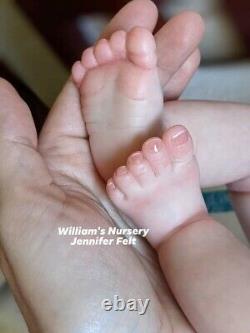 WILLIAMS NURSERY Reborn Baby BOY Doll 17 Anna by Pat Moulton Preemie Newborn BB