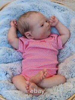 WILLIAMS NURSERY Reborn Baby GIRL Newborn Doll 20 Realborn Ruby Awake COA