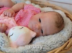 WILLIAMS NURSERY Reborn Baby GIRL Newborn Doll 20 Realborn Ruby Awake COA