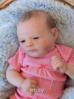 WILLIAMS NURSERY Reborn Baby GIRL Newborn Doll 20 Realborn Ruby Awake COA