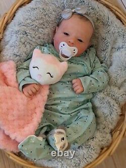 WILLIAMS NURSERY Reborn Baby GIRL Newborn Doll 20 Realborn Ruby Awake COA