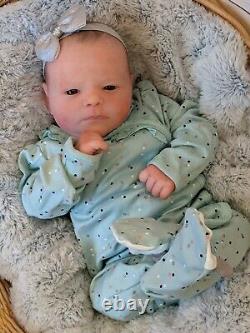 WILLIAMS NURSERY Reborn Baby GIRL Newborn Doll 20 Realborn Ruby Awake COA