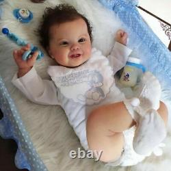 Washable Reborn Baby Doll 50cm Real Boy Full Body Silicone Vinyl Toddler Gift