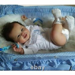 Washable Reborn Baby Doll 50cm Real Boy Full Body Silicone Vinyl Toddler Gift