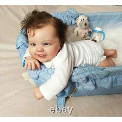 Washable Reborn Baby Doll 50cm Real Boy Full Body Silicone Vinyl Toddler Gift