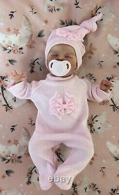 Wee Mouse By Laura Lee Eagles 9 Inch Reborn Baby Doll Comes With Her Own Bed