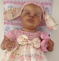 Wee Mouse By Laura Lee Eagles 9 Inch Reborn Baby Doll Comes With Her Own Bed