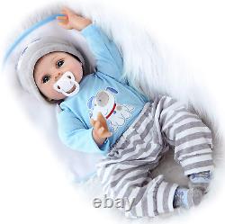 ZIYIUI Lifelike Reborn Baby Dolls 22 Inch 55Cm Soft Silicone Vinyl Real Life Bab