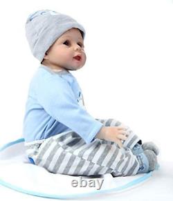 ZIYIUI Lifelike Reborn Baby Dolls 22 Inch 55Cm Soft Silicone Vinyl Real Life Bab