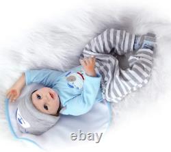 ZIYIUI Lifelike Reborn Baby Dolls 22 Inch 55Cm Soft Silicone Vinyl Real Life Bab