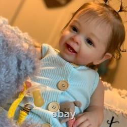 Zero pam Reborn Baby Dolls 60CM Smiling Silicone Baby Dolls That Look Real Soft